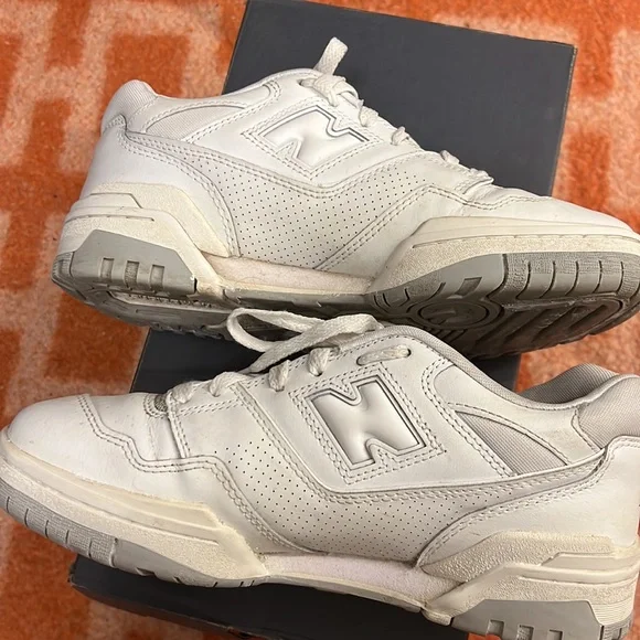 New Balance 550 Logo Patch Lace-Up Sneakers - Picture 3 of 11